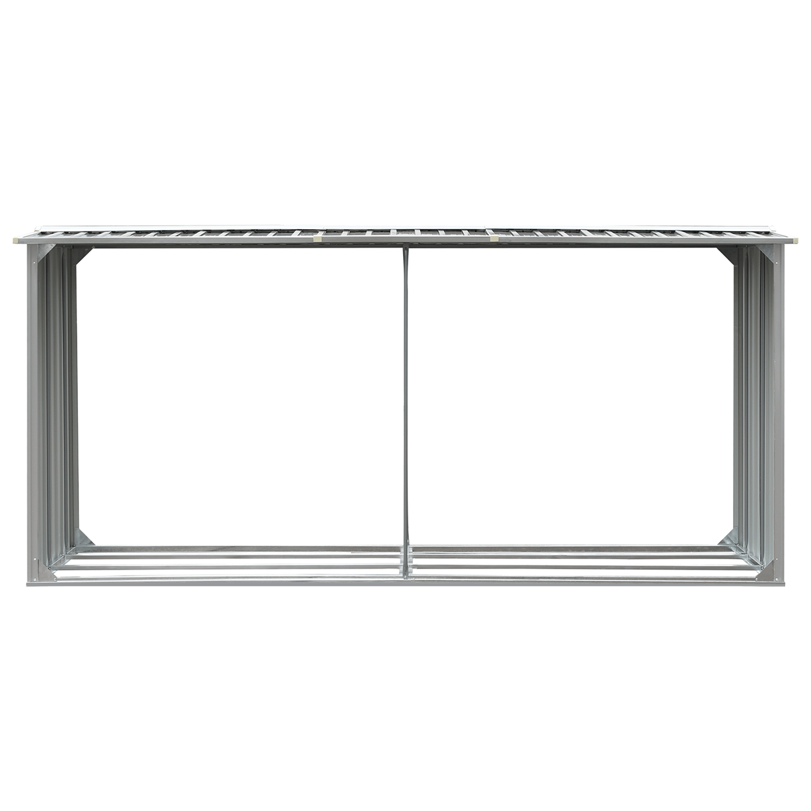 Abri à Bûches en Acier Galvanisé - 330 x 92 cm x 153 cm