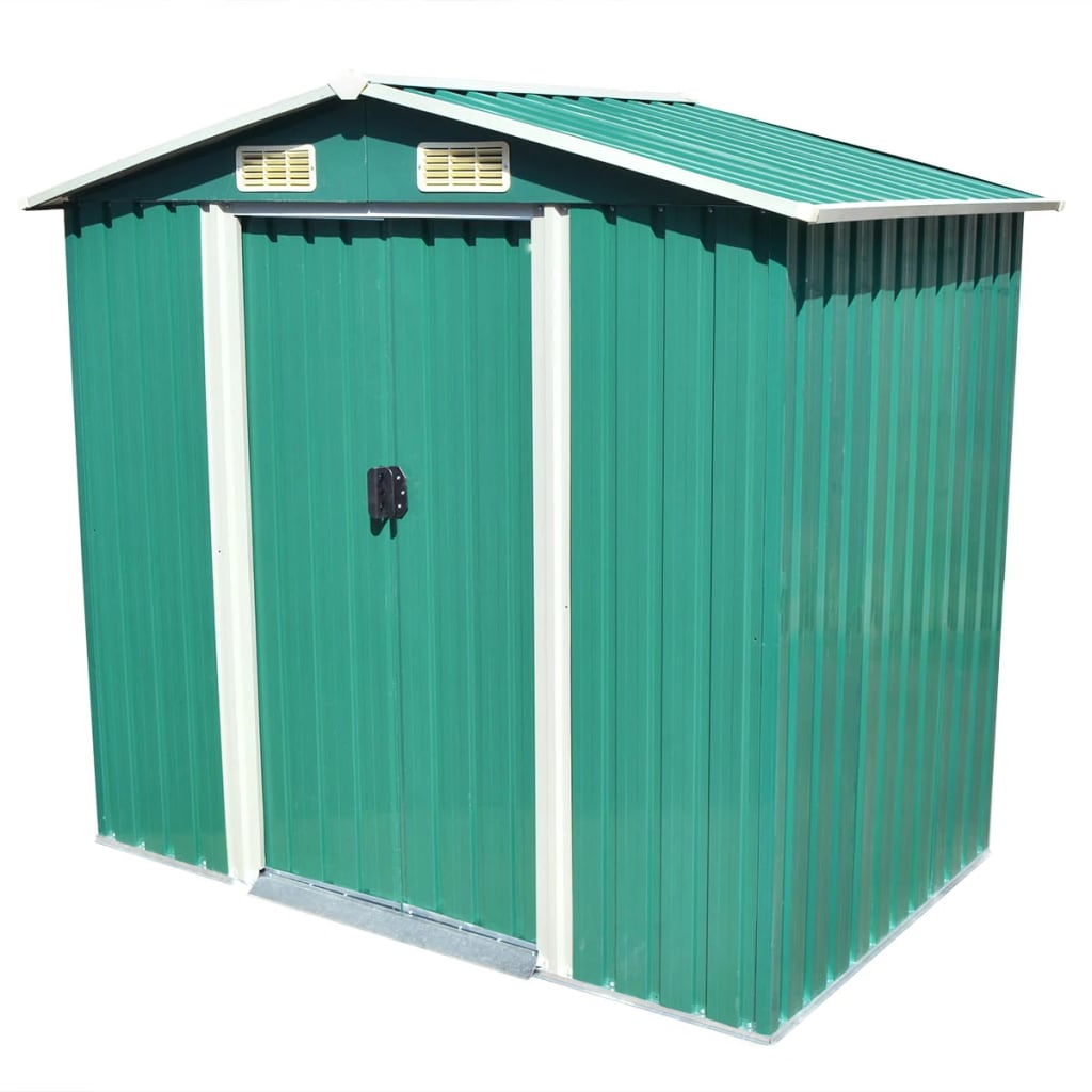 Abri de Jardin en Acier Galvanisé - 2,04m x 1,32m x 1,86m