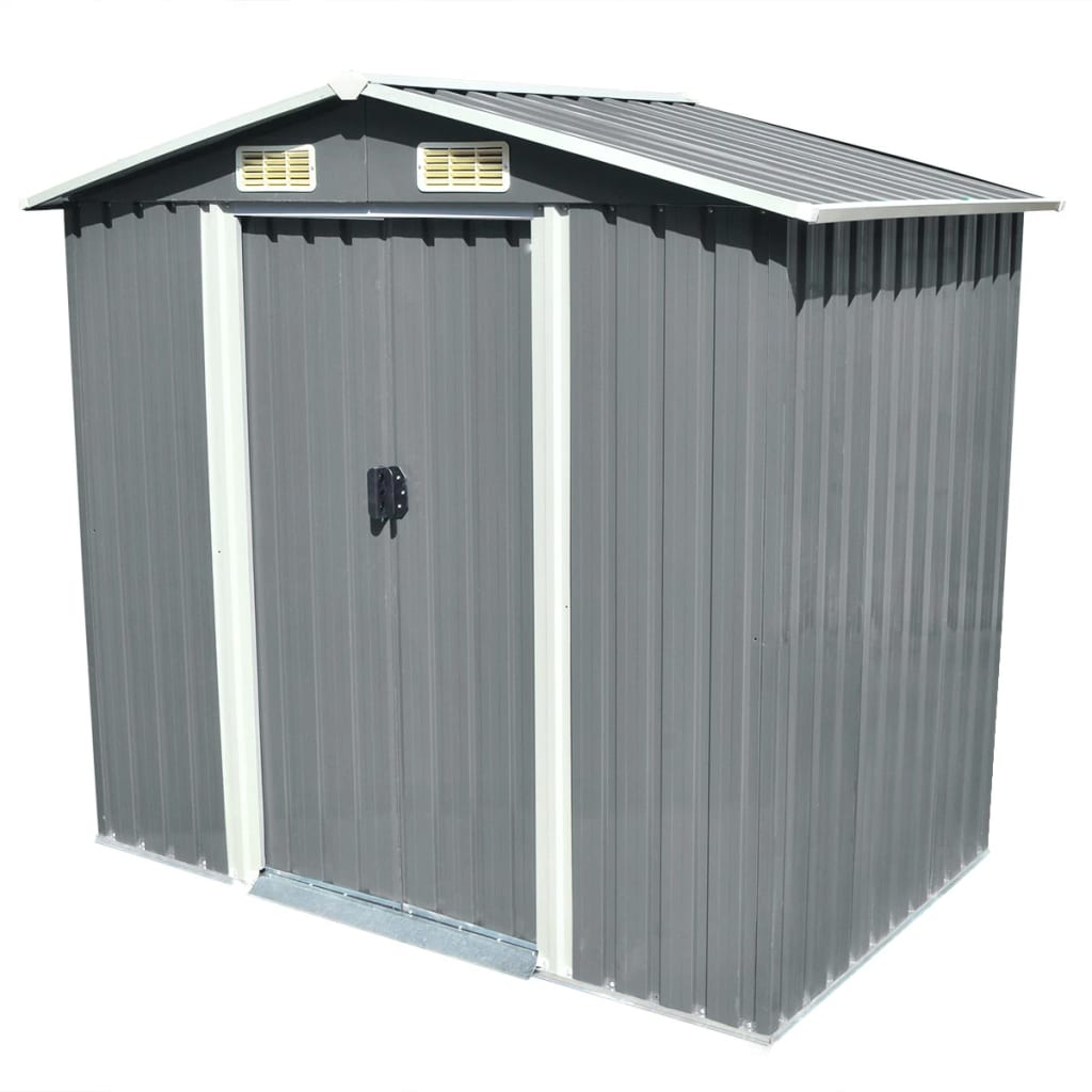 Abri de Jardin en Acier Galvanisé - 2,04m x 1,32m x 1,86m