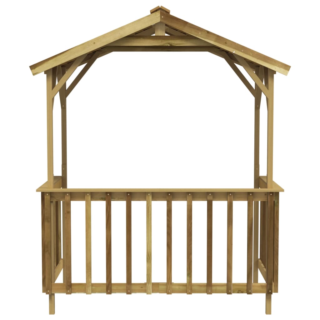 Abri à Barbecue en Bois - 1.63m x 0.93m x 2.10m