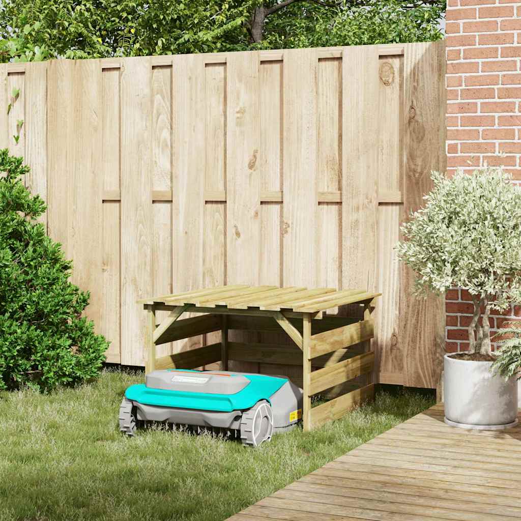 Abri pour Robot Tondeuse en bois - 0.84m x 0.80m x 0.56m