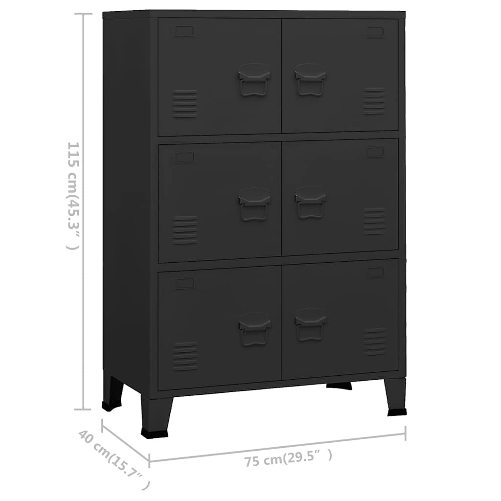 Armoire de jardin en Acier - Buffet à Casiers - 0.80m / 1.15m