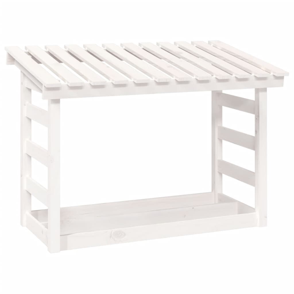 Abri à Bûches en Bois Massif - 1.08m x 0.65m x 1.10m/0.78m