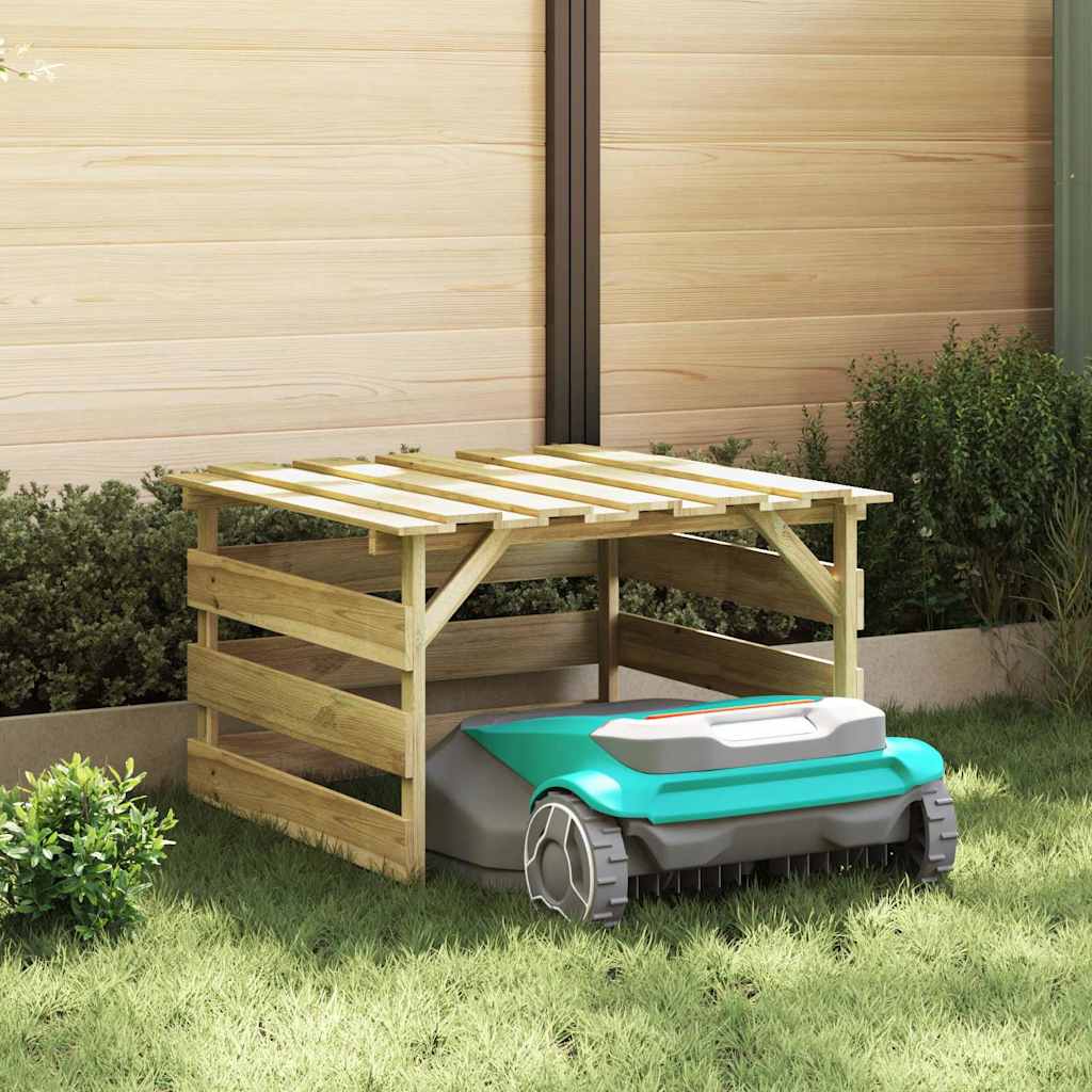 Abri pour Robot Tondeuse en bois - 0.84m x 0.80m x 0.56m