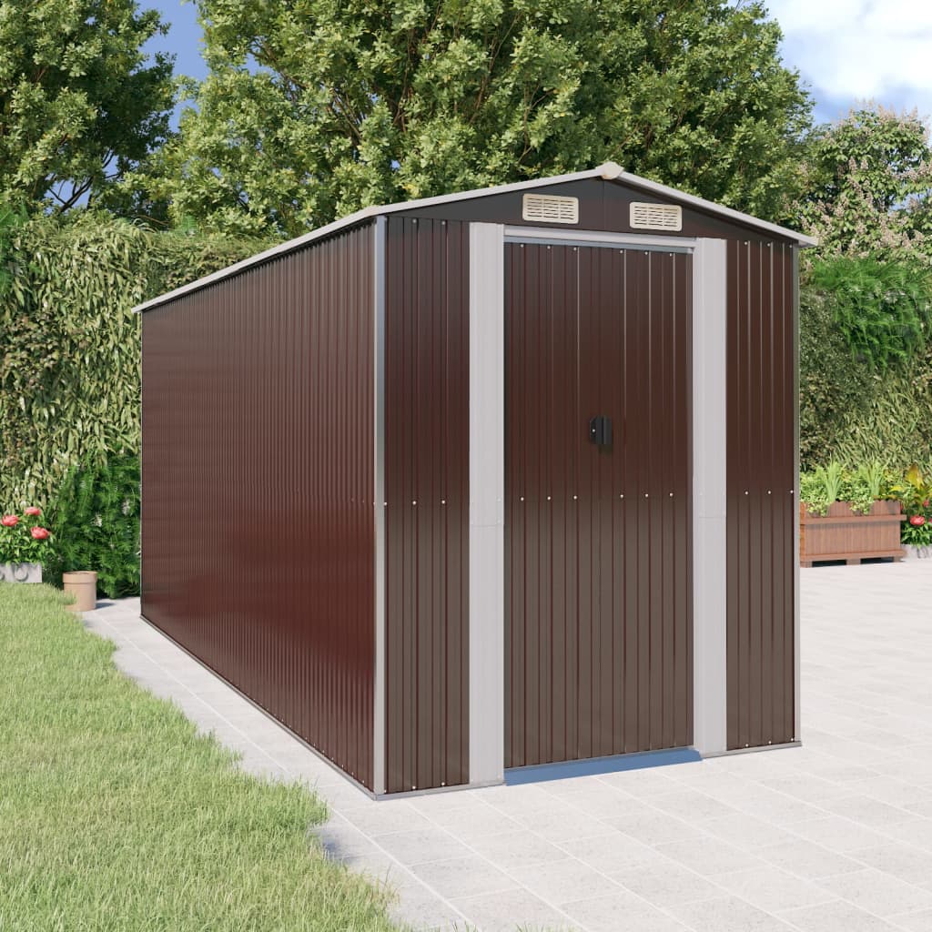 Abri de Jardin XXL modulable 10.21m/1.92m en Acier Galvanisé
