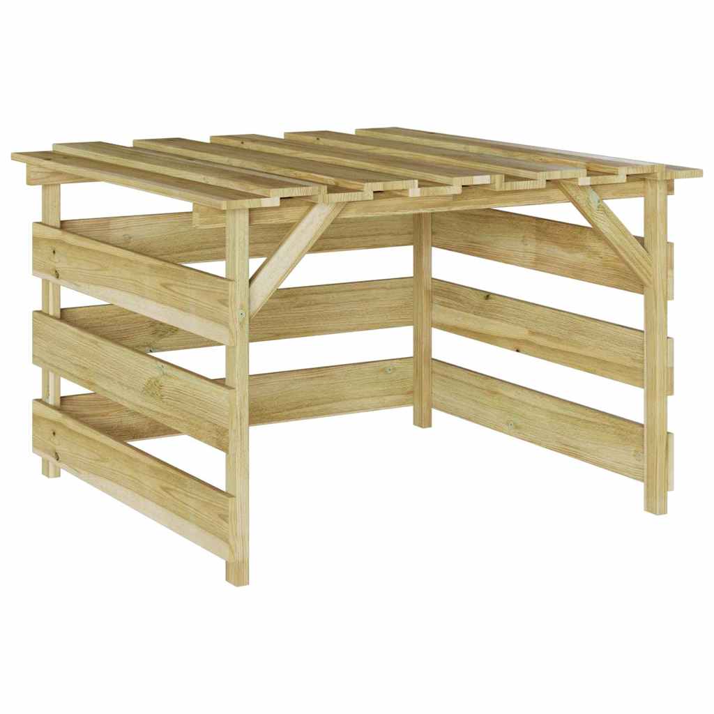 Abri pour Robot Tondeuse en bois - 0.84m x 0.80m x 0.56m