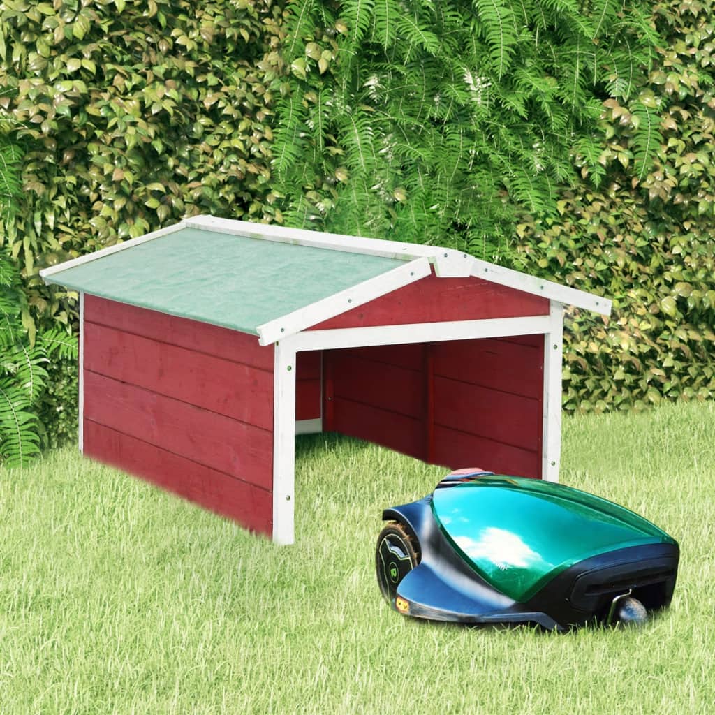 Abri pour Robot Tondeuse en Bois - 72x87x50cm