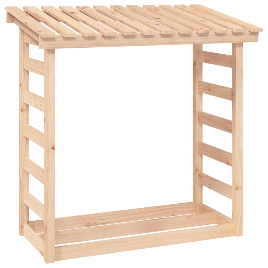 Abri à Bûches en Bois Massif - 1.08m x 0.65m x 1.10m/0.78m