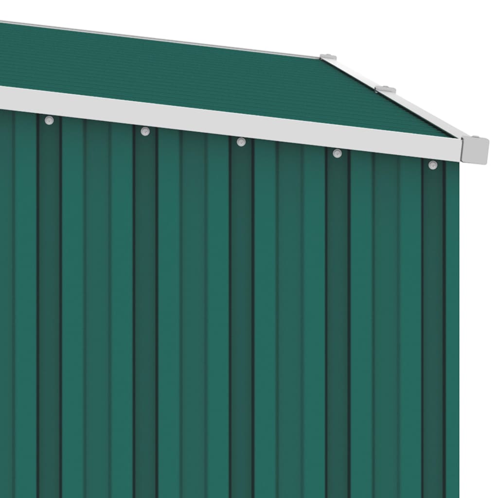 Abri de Jardin 2-en-1 avec Bûcher en Acier Galvanisé - 2,45m x 0,98m x 1,59m