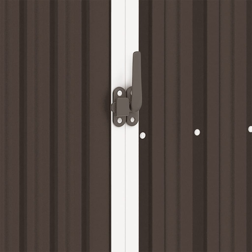 Abri de Jardin 2-en-1 avec Bûcher en Acier Galvanisé - 2,45m x 0,98m x 1,59m