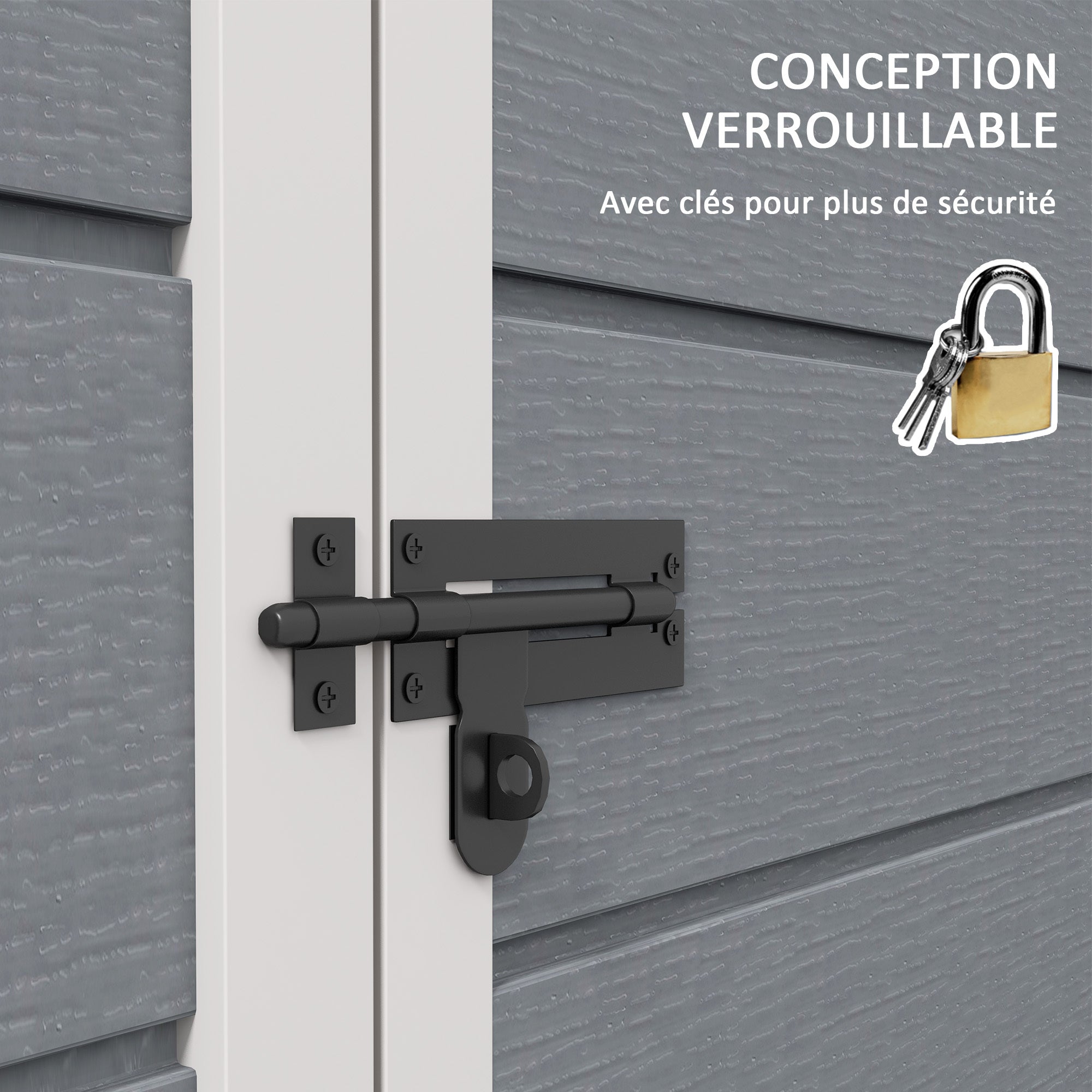Abri de Jardin en Polypropylène - 1,83m x 1,34m x 2,10m