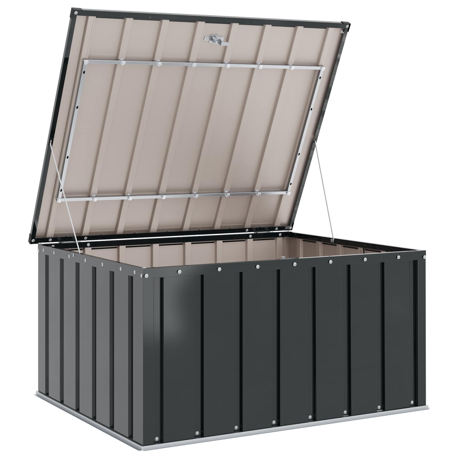 Coffre de Jardin en Acier avec Serrure - 252L / 371L