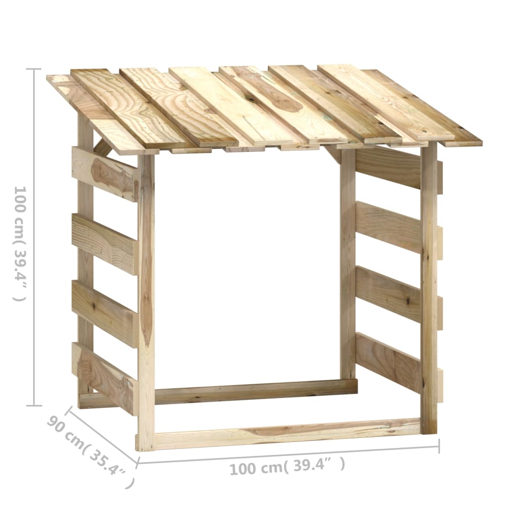 Abri à Bûches modulaire en Bois