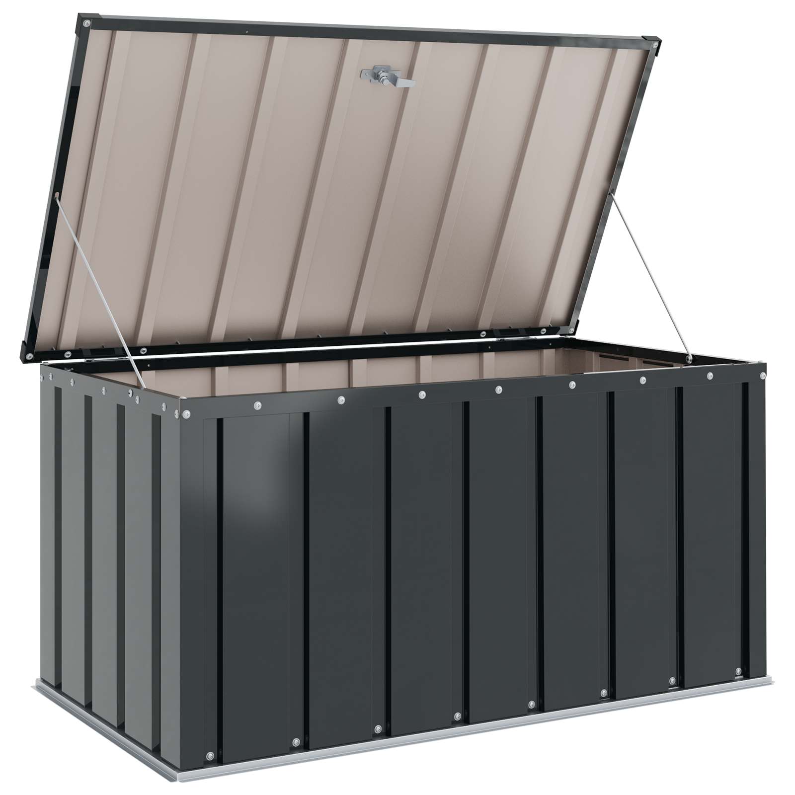 Coffre de Jardin en Acier avec Serrure - 252L / 371L