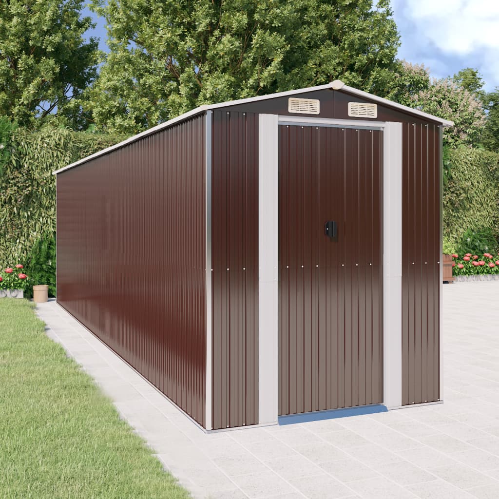 Abri de Jardin XXL modulable 10.21m/1.92m en Acier Galvanisé