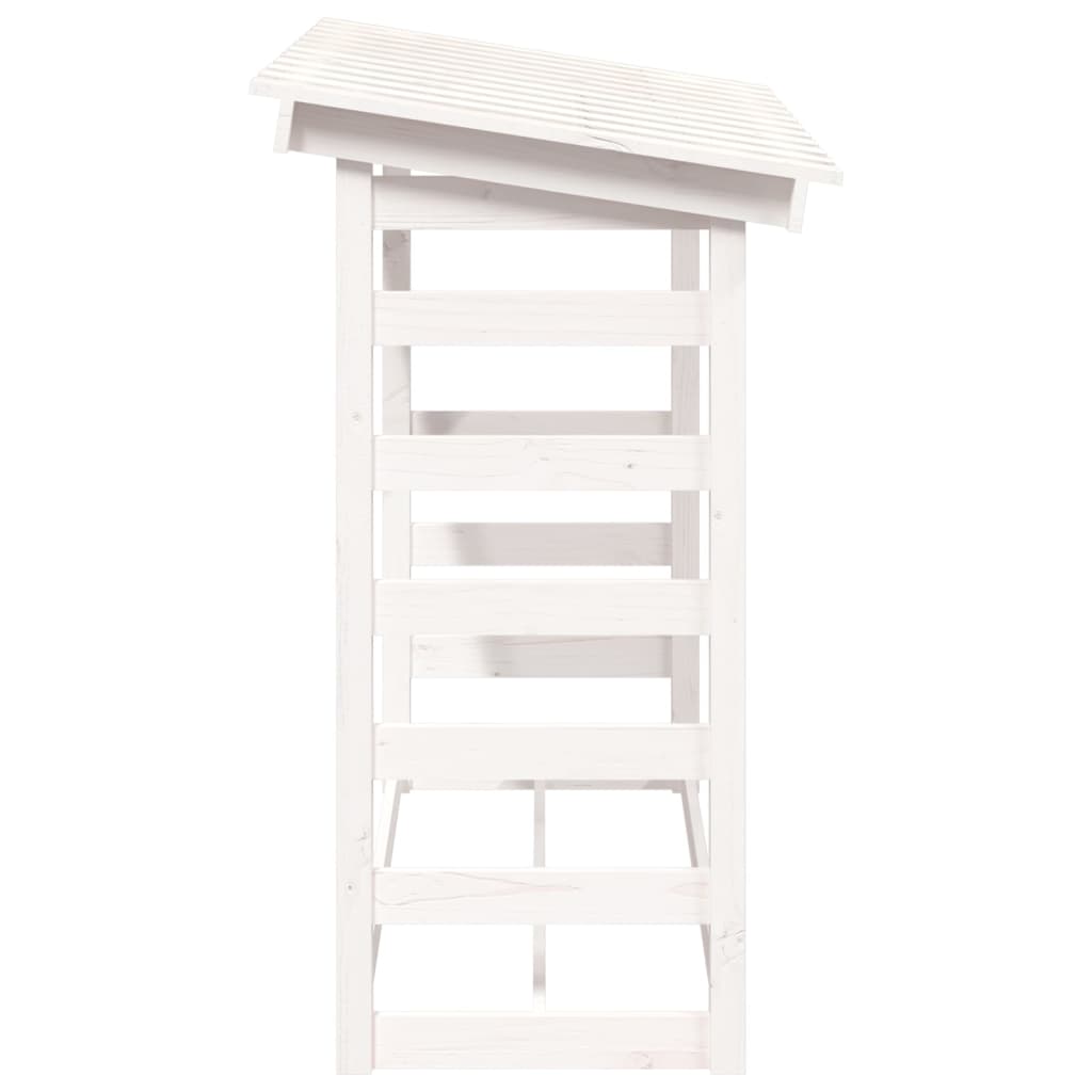 Abri à Bûches en Bois Massif - 1.08m x 0.65m x 1.10m/0.78m
