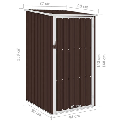 Abri à outils en Acier Galvanisé - 0,87m x 0,98m x 1,59m