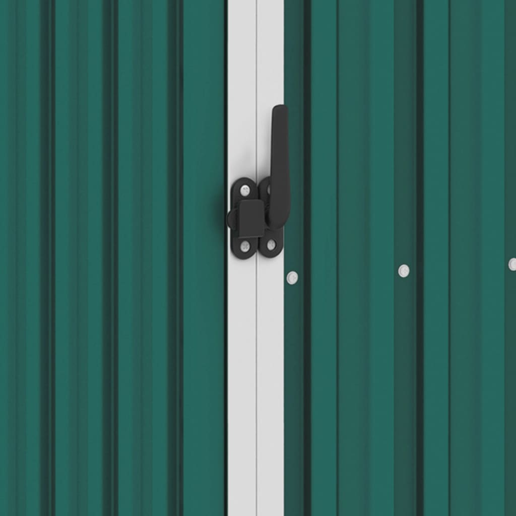 Abri de Jardin 2-en-1 avec Bûcher en Acier Galvanisé - 2,45m x 0,98m x 1,59m