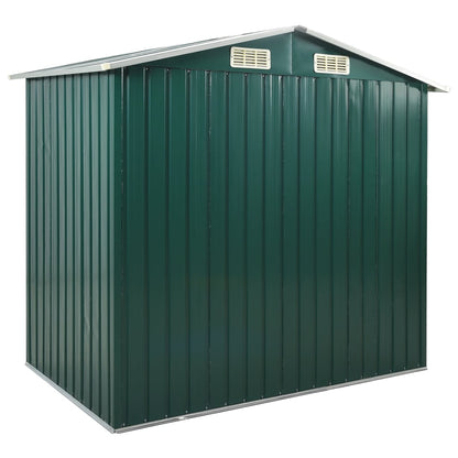 Abri de Jardin avec Étagères en Acier Galvanisé - 2,05m x 1,30m x 1,83m