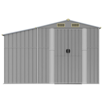 Abri de Jardin 2-en-1 avec Bûcher en Acier Galvanisé