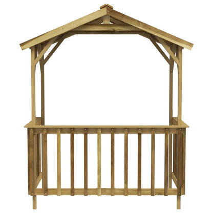 Abri à Barbecue en Bois - 1.63m x 0.93m x 2.10m