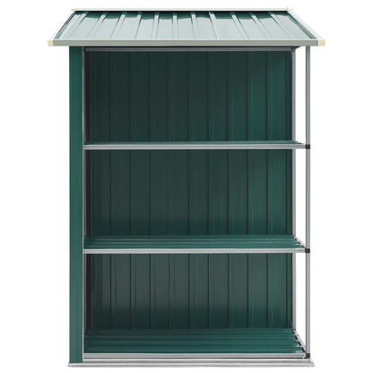Abri de Jardin avec Étagères en Acier Galvanisé - 2,05m x 1,30m x 1,83m