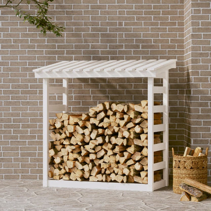 Abri à Bûches en Bois Massif - 1.08m x 0.65m x 1.10m/0.78m