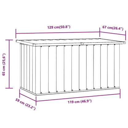 Coffre de Jardin en Acier Galvanisé - 1.09m / 1.29m / 1.71m