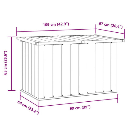 Coffre de Jardin en Acier Galvanisé - 1.09m / 1.29m / 1.71m