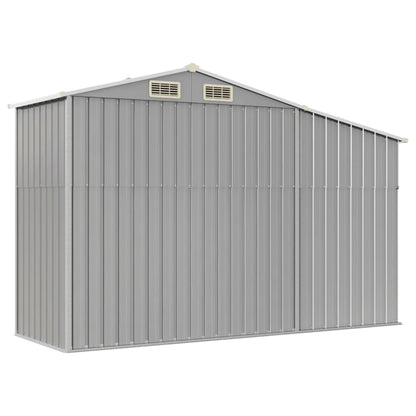 Abri de Jardin 2-en-1 avec Bûcher en Acier Galvanisé