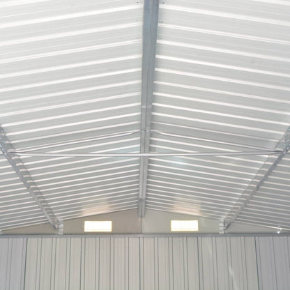 Abri de Jardin XXL en Acier Galvanisé - 2,57m x 9,90m x 1,81m