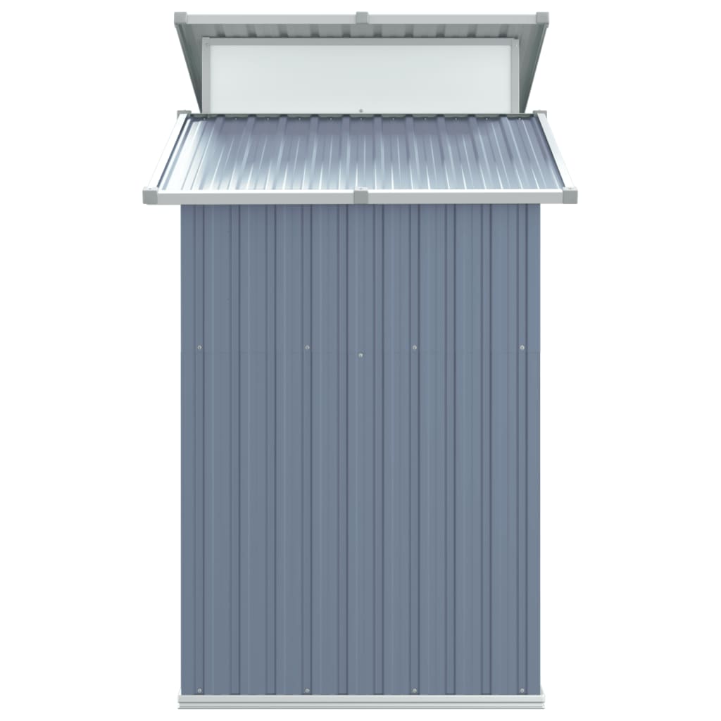 Abri de Jardin 2-en-1 en Acier Galvanisé avec Toit Lumineux - 2,70m x 1,30m x 2,08m
