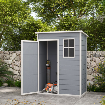 Abri de Jardin en Aluminium et PP avec Fenêtre 1.51m x 0.92m x 1.93m