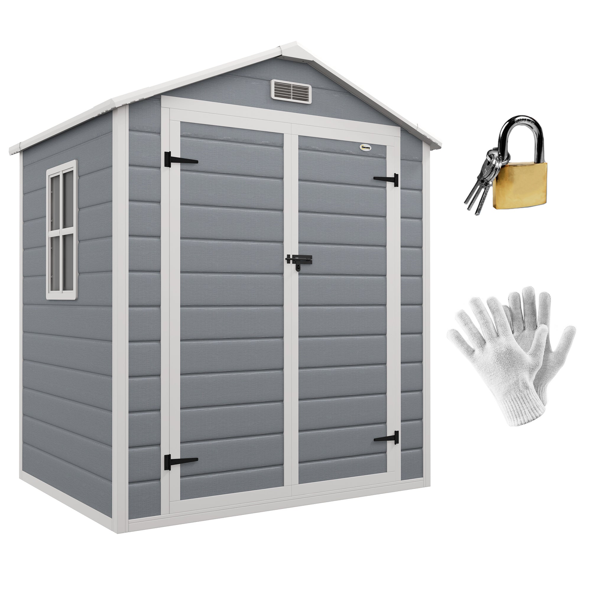 Abri de Jardin en Polypropylène - 1,83m x 1,34m x 2,10m