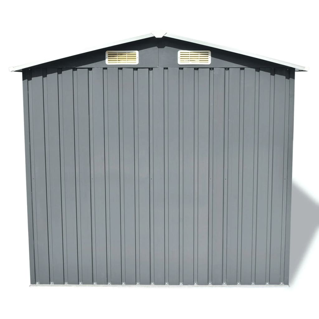 Abri de Jardin en Acier Galvanisé - 2,04m x 1,32m x 1,86m