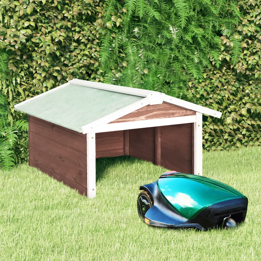 Abri pour Robot Tondeuse en Bois - 72x87x50cm