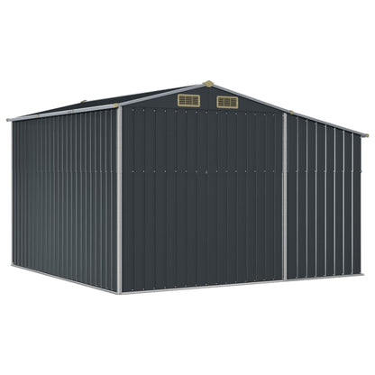 Abri de Jardin 2-en-1 avec Bûcher en Acier Galvanisé