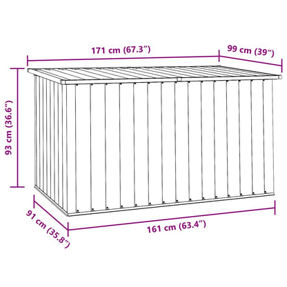 Coffre de Jardin en Acier Galvanisé - 1.09m / 1.29m / 1.71m