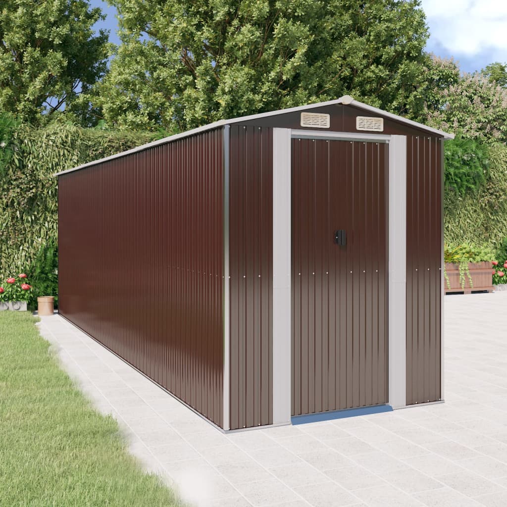 Abri de Jardin XXL modulable 10.21m/1.92m  en Acier Galvanisé