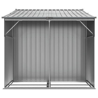 Abri de Jardin 2-en-1 avec Bûcher en Acier Galvanisé