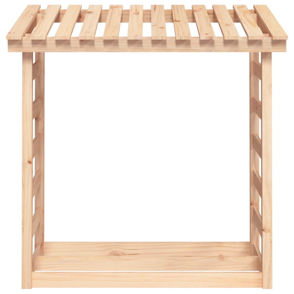 Abri à Bûches en Bois Massif - 1.08m x 0.65m x 1.10m/0.78m