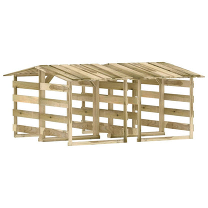 Abri à Bûches modulaire en Bois
