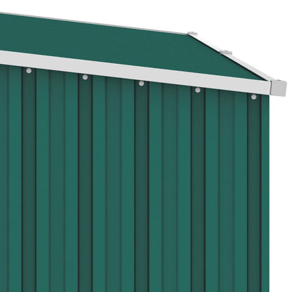 Abri de Jardin 2-en-1 avec Bûcher en Acier Galvanisé - 2,45m x 0,98m x 1,59m