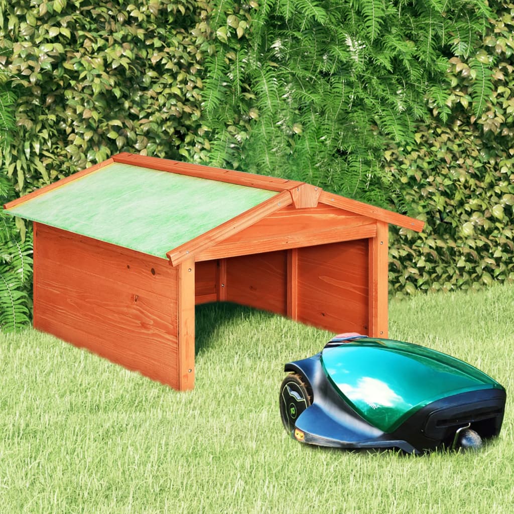 Abri pour Robot Tondeuse en Bois - 72x87x50cm