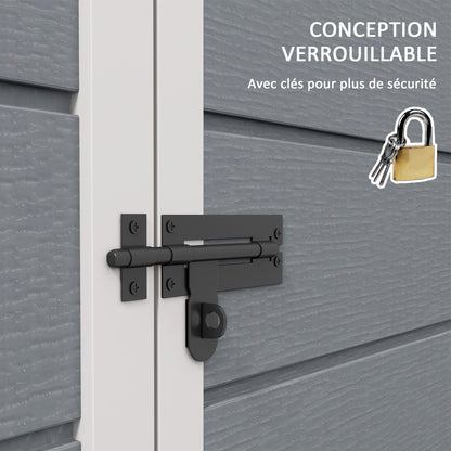 Abri de Jardin en Polypropylène - 1,83m x 1,34m x 2,10m