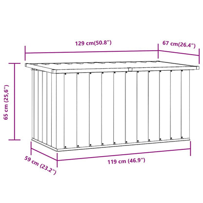 Coffre de Jardin en Acier Galvanisé - 1.09m / 1.29m / 1.71m