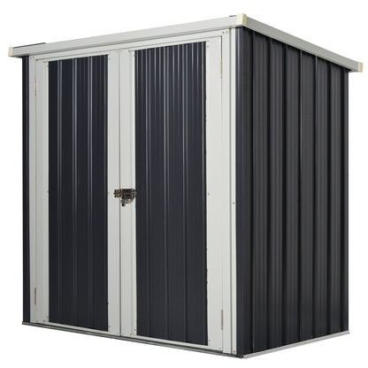 Abri de Jardin en Acier Galvanisé avec Serrure - 1,47 m x 0,86 m x 1,34 m
