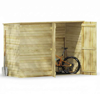 Abri à Vélos en Bois - 2.32m x 1.10m x 1.70m