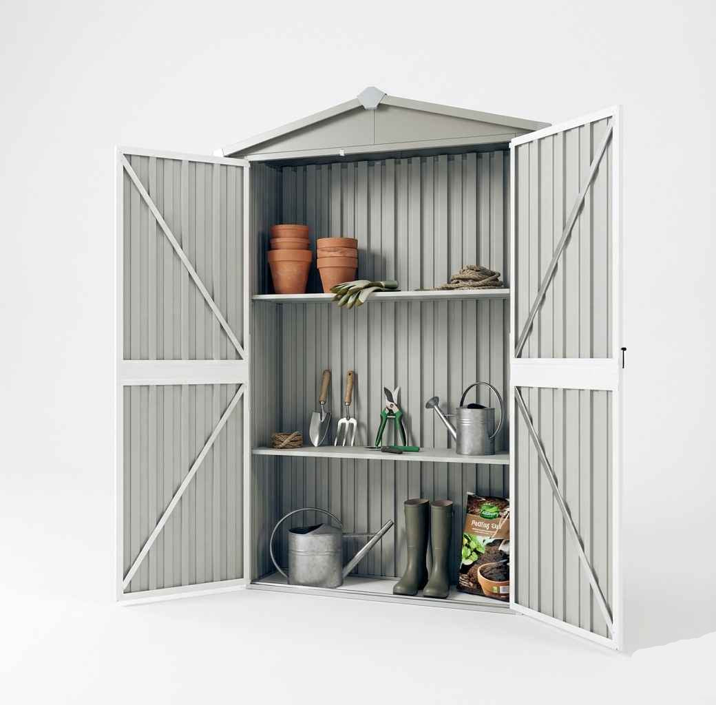 Armoire de Jardin Murale en Acier - 1,16m x 0,45m x 1,75m