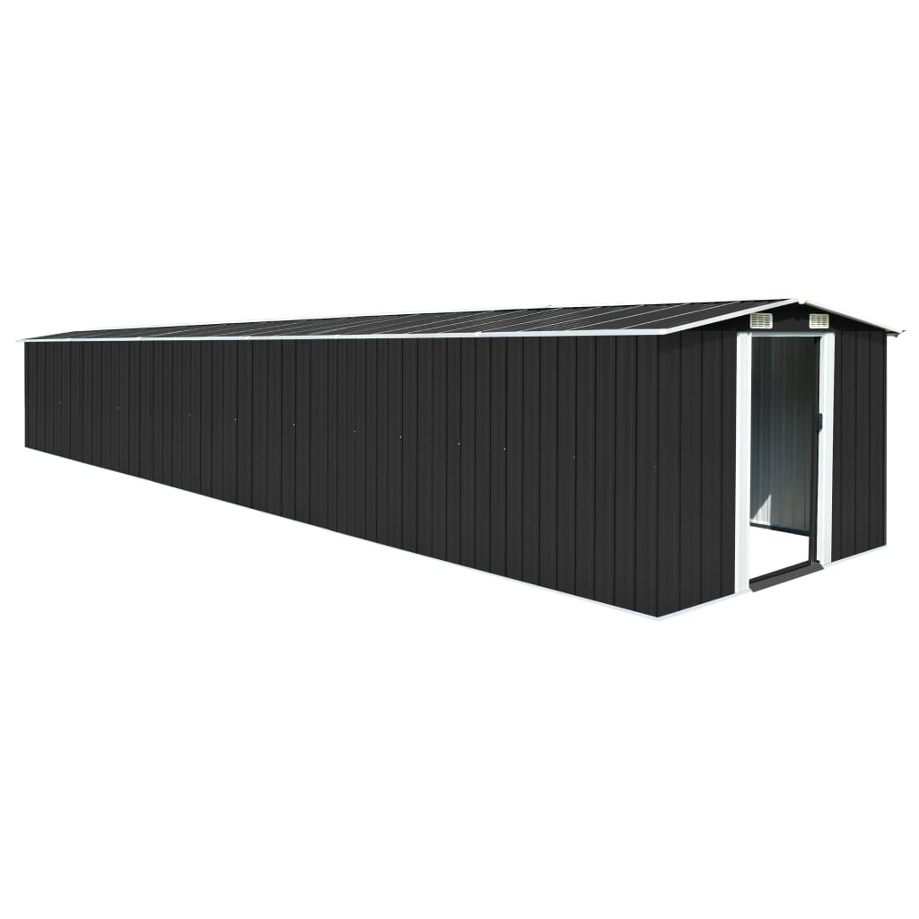 Abri de Jardin XL en Acier Galvanisé - 7,79 m× 2,57 m× 1,81 m